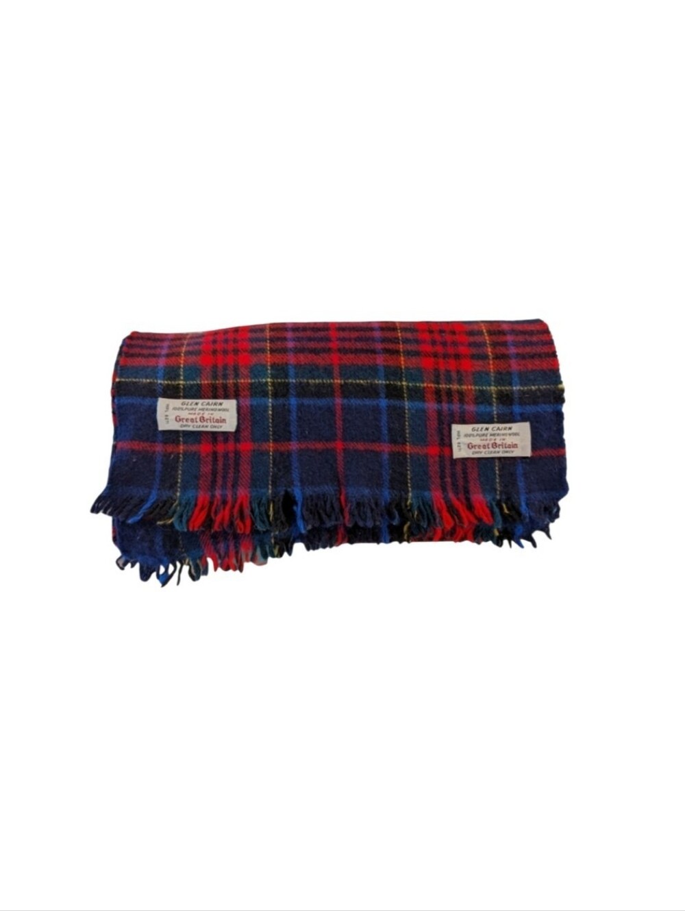 VINTAGE | Glen Carin Plaid Pure Merino Wool Scarf